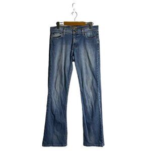 Tristan & Iseut Women's Y2K Vintage Boho Embroidered Flare Denim